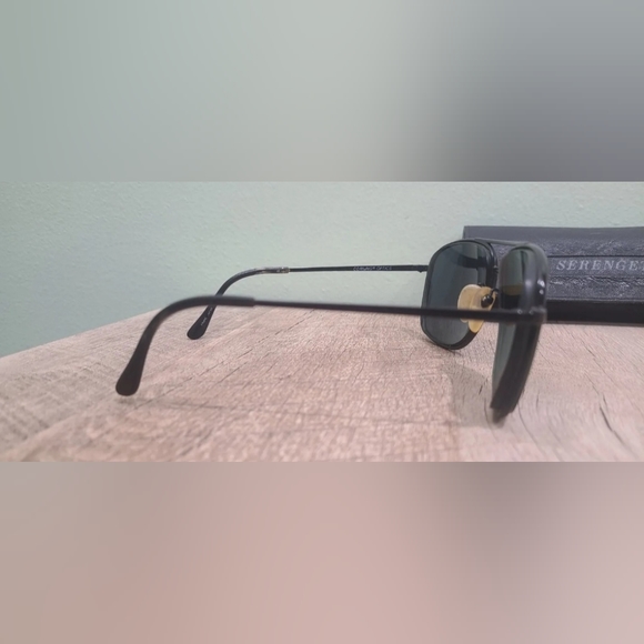 Vintage Corning Optics Serengheti Drivers 5241k Aviator Glasses With Case - Picture 6 of 16